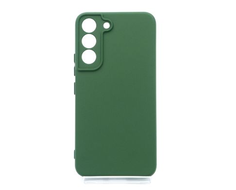 Силіконовий чохол Full Cover для Samsung S22 dark green Full camera без logo