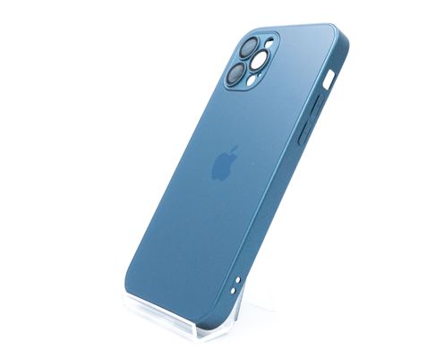 Чохол TPU+Glass sapphire matte case для iPhone 12 Pro navy blue