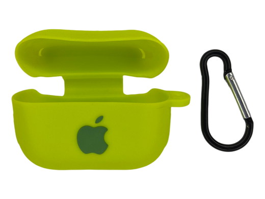 Чохол for AirPods Pro силіконовий+ карабін party green box