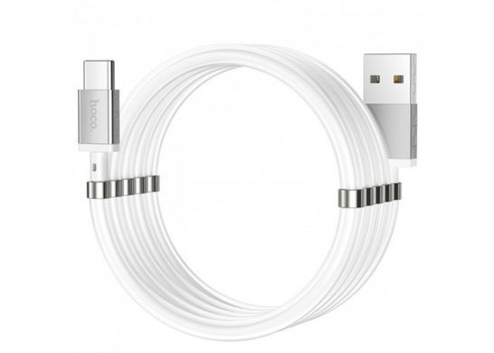 USB кабель HOCO U91 Magic magnetic Type-C 3A/1m White