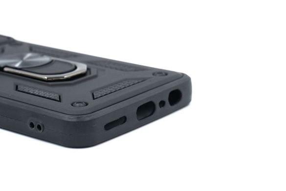 Чохол Camshield Serge Ring for Magnet для Samsung A04 black протиударний шторка/захист камери