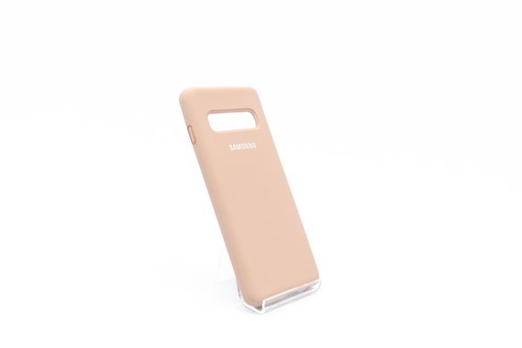 Силиконовый чехол Full Cover для Samsung S10 pink sand