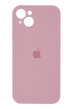 Силіконовий чохол Full Cover для iPhone 15 light pink Full Camera