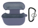 Чохол for AirPods 3 силіконовий lavander gray з мікрофіброю