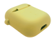 Чохол for AirPods 1/2 силіконовий bright yellow з мікрофіброю