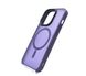 Чохол TPU+PC Metal Buttons with MagSafe Colorful для iPhone 14 Pro dark violet