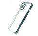 Силіконовий чохол Сlear для iPhone 12 Pro Max dark green Full Camera з глянсовою окантовкою