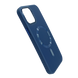 Чохол шкіряний Bonbon Leather Metal Style with MagSafe для iPhone 12 Pro Max navy blue