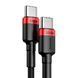 Кабель Baseus Cafule Flash Charging Type-C to Type-C PD 2.0 100W 2m red/black