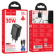 Сетевое зарядное устройство Hoco N63 PD30W+QC3.0 USB/Type-C + кабель Type-C to Type-C black