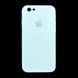 Силіконовий чохол Full Cover Square для iPhone 6 light turquoise Camera Protective