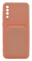 Силиконовый чехол WAVE Colorful Pocket для Samsung A30s/A50 pale pink Full Camera