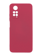Силіконовий чохол SMTT для Xiaomi Redmi Note 11/Note 11S cherry Full Camera з мікрофіброю