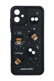 Чехол Pretty Things для Samsung A06 black/coffee Full Camera