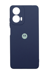 Силіконовий чохол Full Cover для Motorola Moto G24 4G navy blue Full Camera