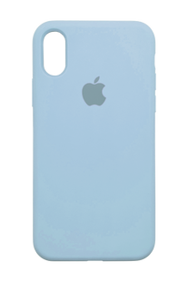 Силиконовый чехол original для iPhone X/XS light blue