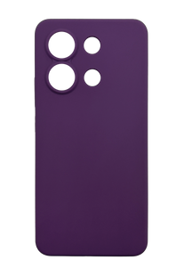 Силіконовий чохол Softy для Xiaomi Redmi Note 13 4G purple Full Camera з мікрофіброю