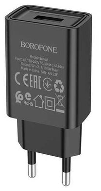 Мережевий зарядний пристрій Borofone BA68A 1USB black