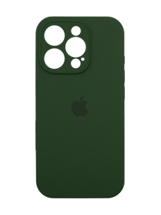 Силіконовий чохол Full Cover для iPhone 16 Pro dark green Full Camera