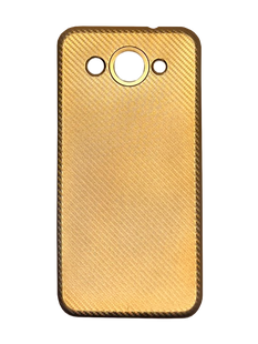 Силиконовый чехол для Huawei Y3 (2017) carbon gold