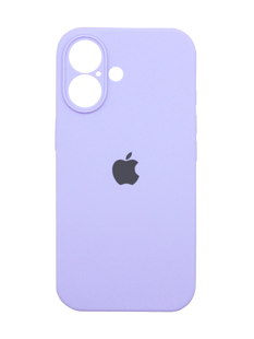 Силіконовий чохол Full Cover для iPhone 16 Plus light lilac (glycine) Full Camera