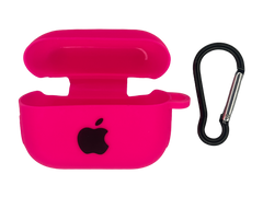 Чохол for AirPods Pro силіконовий + карабін hot pink box.
