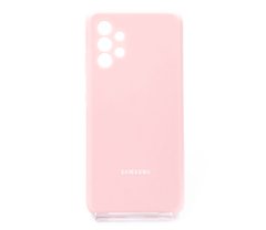 Силіконовий чохол Full Cover для Samsung A32 pink Full Camera