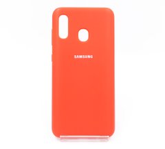 Силіконовий чохол Full Cover для Samsung A20/A30 red
