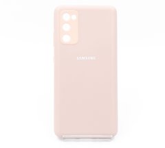 Силіконовий чохол Full Cover для Samsung S20 FE/S20 Lite pink sand Full Camera