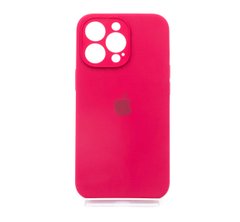 Силіконовий чохол Full Cover для iPhone 13 Pro rose red Full Camera