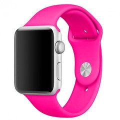 Силіконовий ремінець для Apple Watch Sport Band 42/44mm (S/M & M/L) 3pcs bright pink (barbie pink)