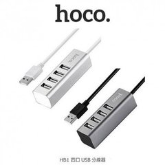 USB Hub Hoco HB1 4USB 2.0/5V/0,5A/480Mbps/0,8m Tarnish