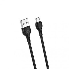 USB кабель XO NB200 2.1A Quick Charge Type-C 1m прорезиненный black