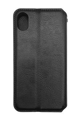Чехол-книжка кожа для iPhone XR black Getman Cubic PU