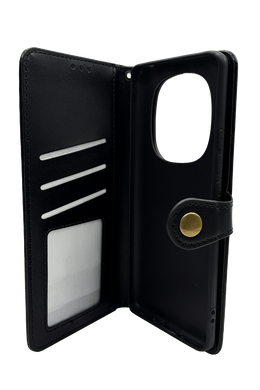 Чехол-книжка кожа для Xiaomi Redmi Note 15 4G/5G black Getman Gallant PU
