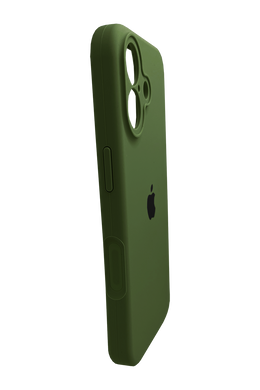 Силиконовый чехол Full Cover для iPhone 17 dark olive Full Camera