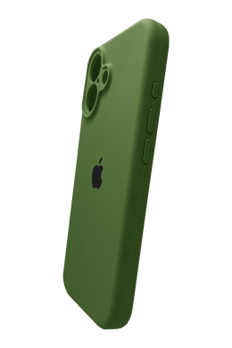 Силиконовый чехол Full Cover для iPhone 17 dark olive Full Camera