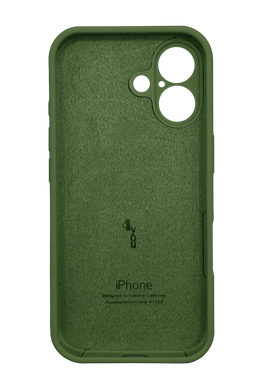 Силиконовый чехол Full Cover для iPhone 17 dark olive Full Camera