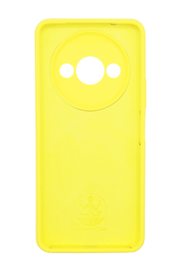 Силіконовий чохол Full Cover Lakshmi для Xiaomi Redmi A3 yellow (AAA) Full Camera без logo