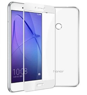 Защитное стекло Silk Screen Glass для Huawei Y5-2017 white