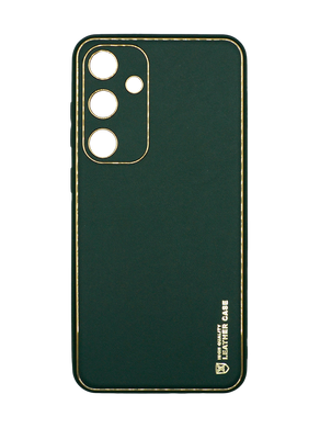 Чехол кожа Xshield для Samsung S24+ army green Full Camera