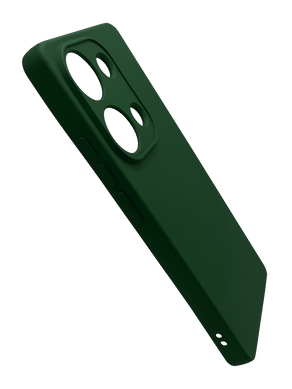 Силиконовый чехол Full Cover для Xiaomi Redmi Note 13 Pro 4G dark green Full Camera без logo