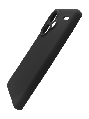 Силіконовий чохол Full Cover для Xiaomi Redmi Note 13 Pro+ black Full Camera без logo