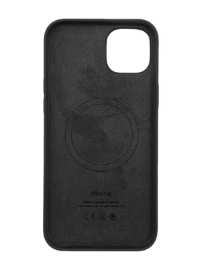 Силиконовый чехол with MagSafe для iPhone 15 black