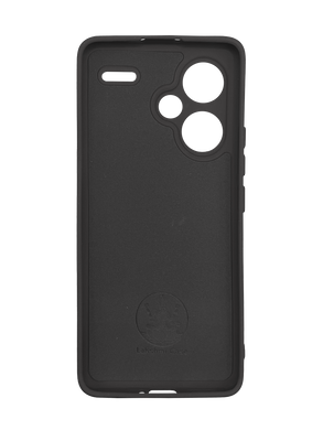 Силіконовий чохол Full Cover для Xiaomi Redmi Note 13 Pro+ black Full Camera без logo