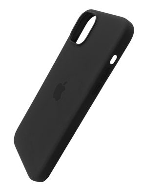 Силиконовый чехол with MagSafe для iPhone 15 black