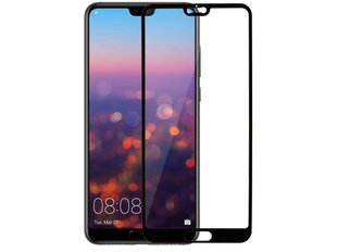 Защитное 2.5D стекло Full Glue для HUAWEI P20 f/s black (пов.) GOpt