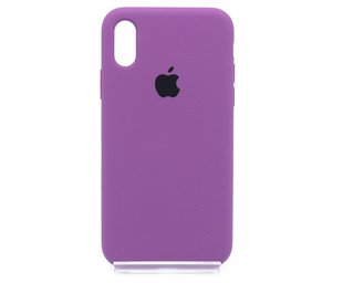 Силиконовый чехол Full Cover для iPhone X/XS purple