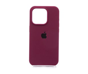 Силіконовий чохол Full Cover для iPhone 15 Pro marsala