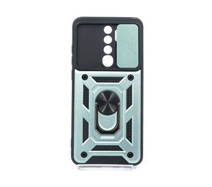 Чехол Camshield Serge Ring для Xiaomi Redmi Note 8 Pro green противоударный шторка/защ.кам